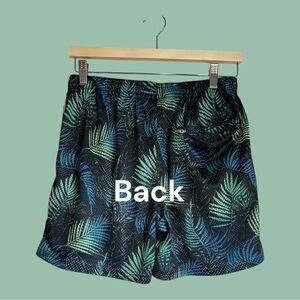 Chubbies Fern Print Swim Trunks Quick Dry Mesh Lined Classic Slim Drawstring M